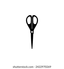 Scissors Silhouette, Flat Style, can use for Pictogram, Art Illustration, Website, Apps, Logo Type or Graphic Design Element. Vector Illustration