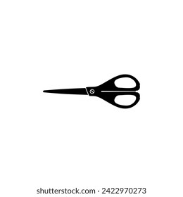 Scissors Silhouette, Flat Style, can use for Pictogram, Art Illustration, Website, Apps, Logo Type or Graphic Design Element. Vector Illustration