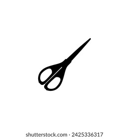 Scissors Silhouette, Flat Style, can use for Pictogram, Art Illustration, Website, Apps, Logo Type or Graphic Design Element. Vector Illustration