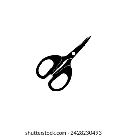 Schere Silhouette, flacher Stil, kann für Piktogramm, Kunst-Illustration, Website, Apps, Logo-Typ oder Grafik-Design-Element verwendet werden. Vektorgrafik