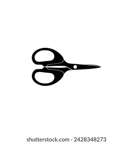 Silueta de tijeras, estilo plano, se puede utilizar para pictograma, ilustración de arte, sitio web, aplicaciones, tipo de logotipo o elemento de diseño gráfico. Ilustración vectorial