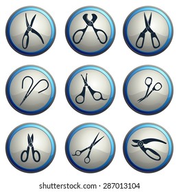 Scissors Silhouette Icons