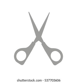 scissors silhouette isolated icon vector illustration design