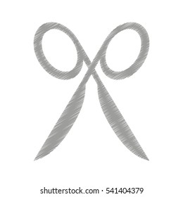 scissors silhouette isolated icon vector illustration design