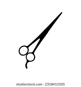 Scissors Silhouette for Pictogram, Art Illustration, Website, Apps, Logo Type or Graphic Design Element. Vector Illustration