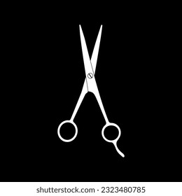 Scissors Silhouette for Pictogram, Art Illustration, Website, Apps, Logo Type or Graphic Design Element. Vector Illustration