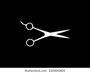 Scissors Silhouette for Pictogram, Art Illustration, Website, Apps, Logo Type or Graphic Design Element. Vector Illustration