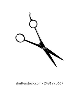 Scissors Silhouette for Pictogram, Art Illustration, Website, Apps, Logo Type or Graphic Design Element. Vector Illustration