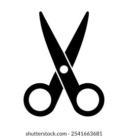 scissors silhouette vector icon design