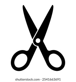 Diseño de icono de Vector de silueta de tijera