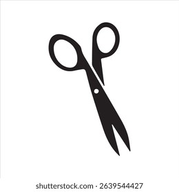 Scissors silhouette vector icon - Shears illustration isolated on white background	