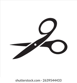 Scissors silhouette vector icon - Shears illustration isolated on white background	