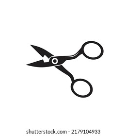 Scissors silhouette vector illustration design