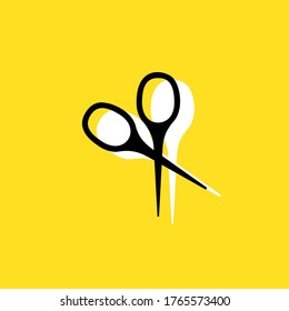 Scissors simple vector icon illustration