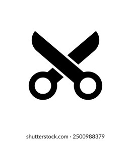 scissors ,solid black vector icon