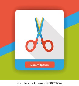 scissors stationery flat icon