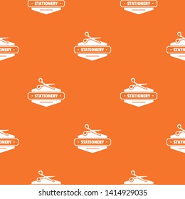 Scissors stationery pattern vector orange for any web design best