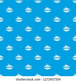 Scissors stationery pattern vector seamless blue repeat for any use
