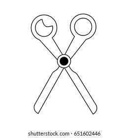 scissors stationery tool icon image 