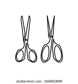 Scissors style icon template