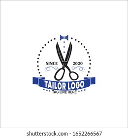 scissors with a suit in the middle of the scissors Illustration vektor graphic design logo perfect  
 