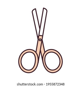 scissors supply icon isolated style