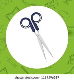 scissors supply isolated icon