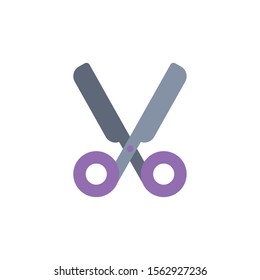 scissors supply office flat icon design vector illustration