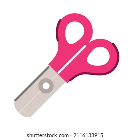scissors supply white background icon