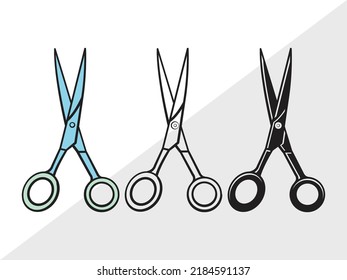 SVG-Printable Vektorgrafik der Scheren