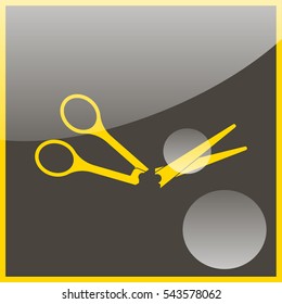 Scissors symbol.