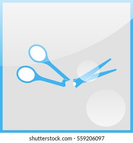 Scissors symbol.