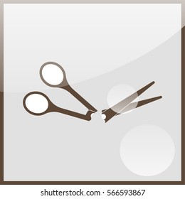 Scissors symbol.