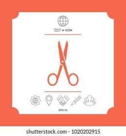 Scissors symbol icon