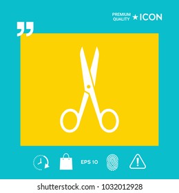 Scissors symbol icon