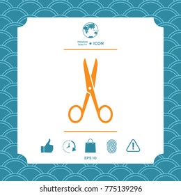 Scissors symbol icon