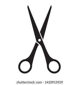 Scissors symbol on white background. Vector