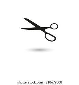 scissors symbol  - vector icon