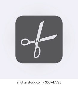 Scissors symbol . Vector illustration