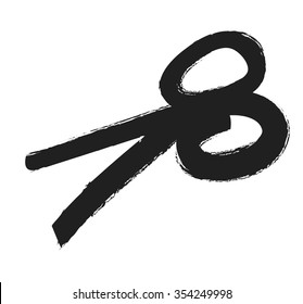 scissors symbol , vector illustration design element