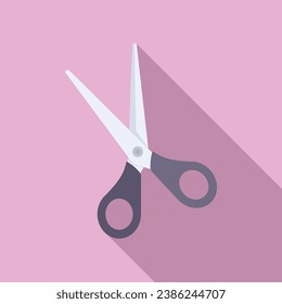 Scissors tailor icon flat vector. Work tailor equipment. Sew style