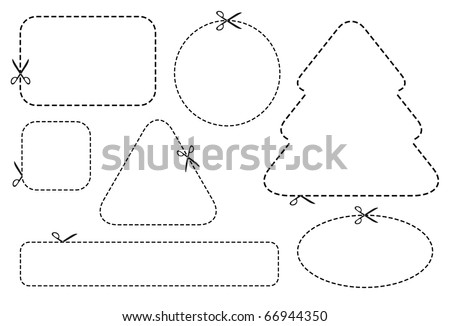 scissors template design elements