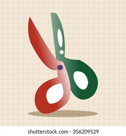 scissors theme elements