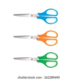 scissors There are many green, orange and blue color change it easily.