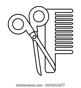 scissors tool with comb