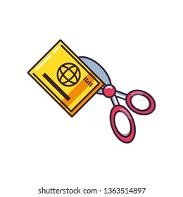 scissors tool with credit card