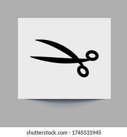 Scissors Tool icon. Scissors icon vector illustration. Cut concept with open scissors. Utensil or hairdresser logo symbol