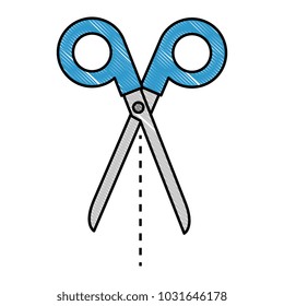 scissors tool isolated icon