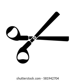 scissors tool school pictogram