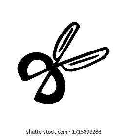 Scissors for trimming, scissors for drawing, garden tools for grooming and trimming bushes and plants, scissors for pruning shears. For coloring, stickers, decoration of garden products.